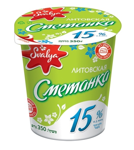 Литовская сметанка 15%