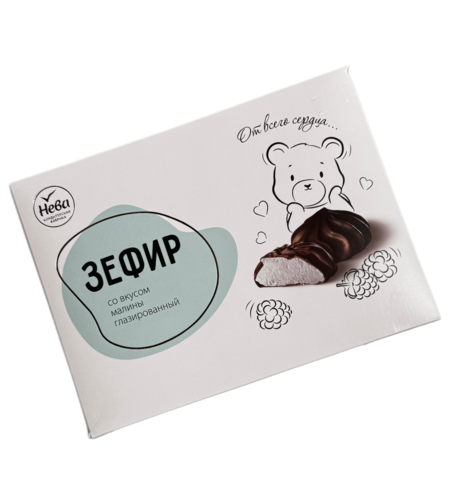 Зефир со вкусом малины глазированный