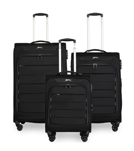סט 3 מזוודות קלות משקל מבית מותג היוקרה Slazenger דגם C-Lite.
