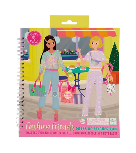 חוברת אופנה-הלבשה, צביעה ומדבקות! יום כייף