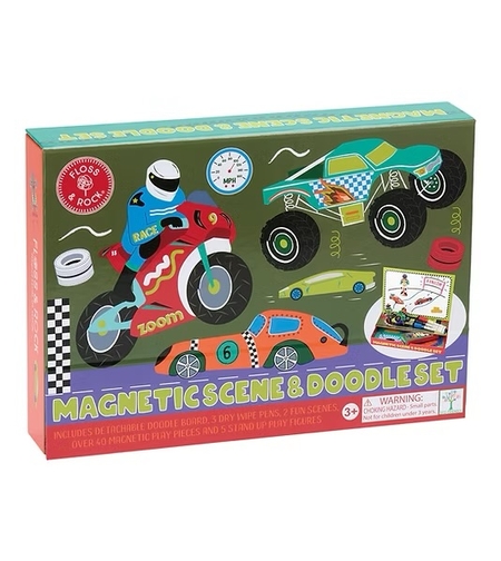 מארז משחק מגנטי- מכוניות!