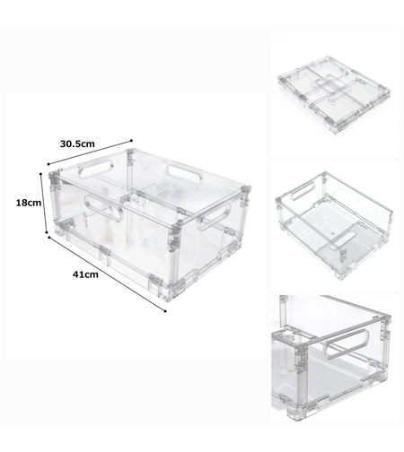 ארגז אחסון (L) אקרילי גדול ומעולה למשחקים