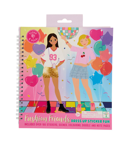 חוברת אופנה-הלבשה, צביעה ומדבקות! דיסקו