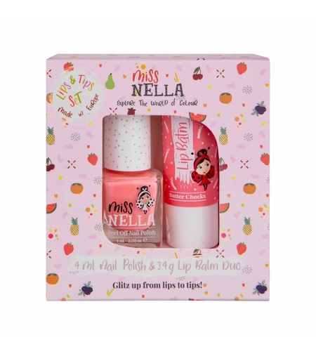 מארז כייפי שפתון ולק Butter cheeks & Peach Slushie