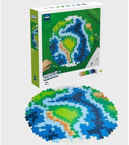 פלוס פלוס- פאזל מספרים גדור הארץ!-800 חלקים