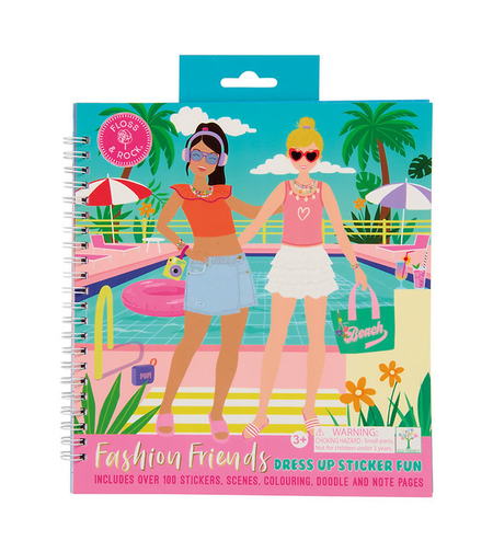 חוברת אופנה-הלבשה, צביעה ומדבקות! חופשה