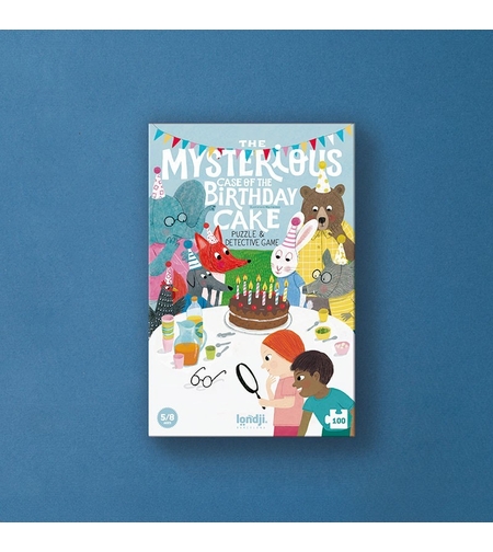 פאזל בלשי- תעלומת עוגת היומהולדת! 100 חלקים