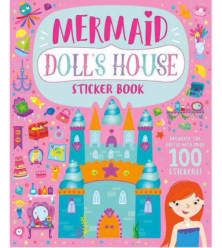 חוברת מדבקות בית בובות - בנות ים!