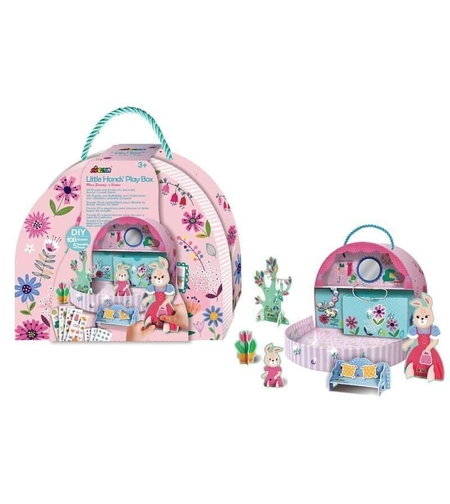 קופסת יצירות מוטוריקה עדינה - הבית של גברת ארנבת!