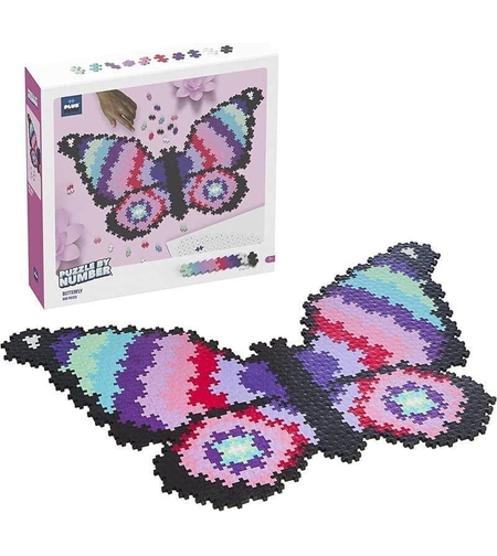 פלוס פלוס- פאזל מספרים פרפר מטריף! 800 חלקים