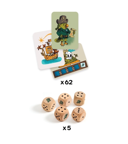 שודדי הקוביות! משחק קלפים וקוביות מושלםם