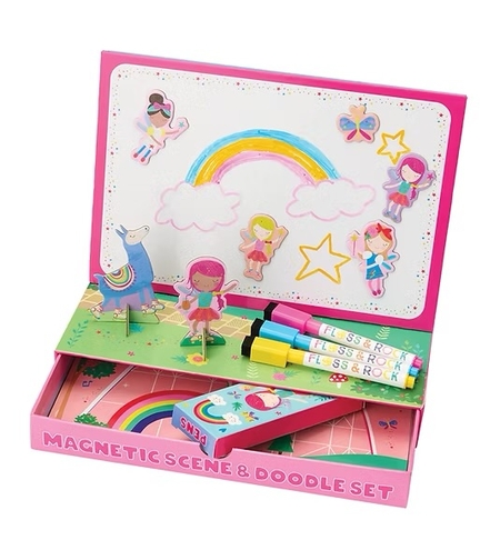 מארז משחק מגנטי וציור פיות קשת בענן שווה במיוחד!