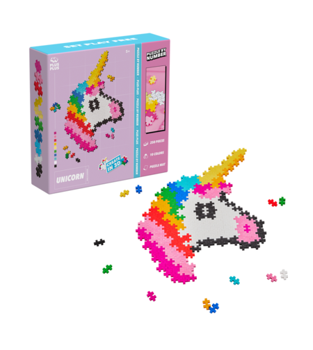 פלוס פלוס- פאזל בונים חד קרן! 250 חלקים