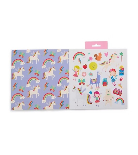 חוברת צביעה ריחנית עם מדבקות פיות קשת בענן!