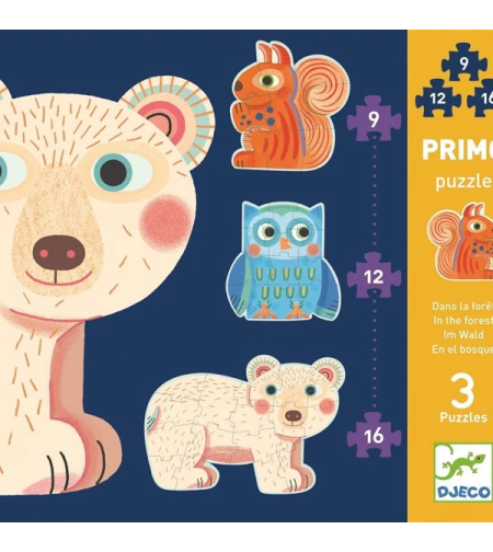 מארז פאזלים ריקוד ביער- 9-12-16 חלקים