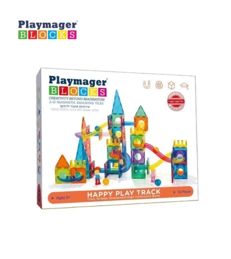 לונה פארק מגנטים 112 חלקים אריזה חדשה - Playmager