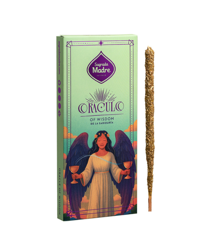 קטורת טבעית Oracle Wisdom עם קלפי אורקל חכמה פנימית והכוונה Sagrada Madre