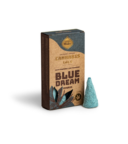 קטורת קונוס טבעית טרפנים קנבוס Blue Dream שלווה רוגע וחיבור פנימי Sagrada Madre