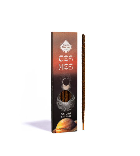 קטורת מקל טבעית קוסמוס 7 שבתאי מבית Sagrada Madre בניחוח מור וברוש לקרקוע יציבות וכוח פנימי