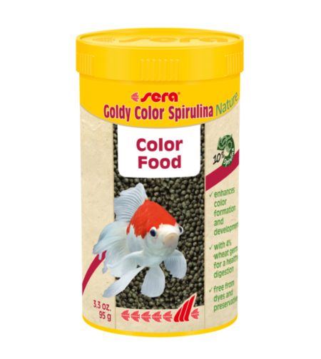 סרה גולדי קולור ספירולינה נייצ'ר 250 מ”ל - Sera Goldy Color Spirulina Nature 250 ML
