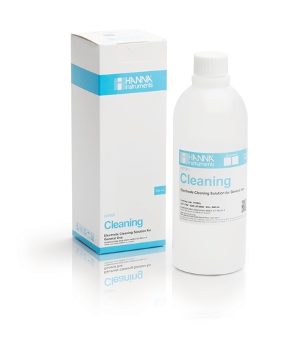 תמיסת נוזל ניקוי לאלקטרודות HI7061L תוצרת האנה - Hanna General Purpose Cleaning Solution for electrodes