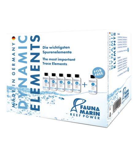 דינמיק אלמנט סט 6 אלמנטים לתיסוף פאונה מארין - Fauna Marin Dynamic Elements ZN / V / CU / NI / MO + I
