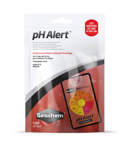 בדיקה נצמדת להצגת רמת החומציות pH אלרט סיכם - Seachem pH Alert