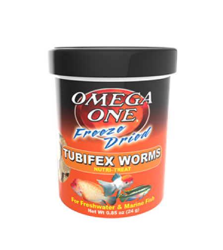 תולעי טוביפקס 24 גרם אומגה וואן - Omega One Tubifex worms 24g