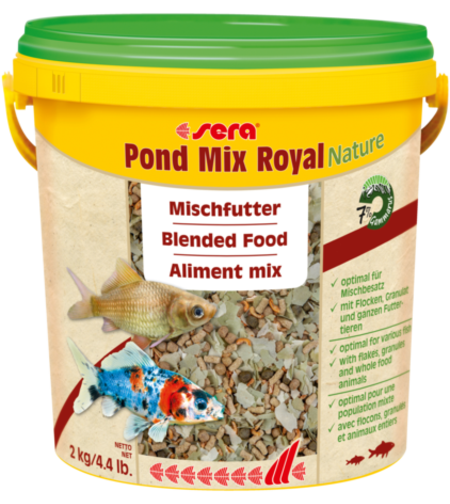 סרה פונד מיקס רויאל נייצ'ר  10 ליטר  - Sera Pond Mix Royal Nature 10 L
