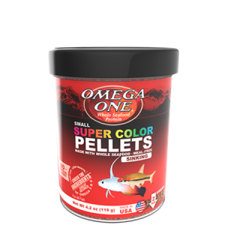 מזון דגים סופר קולור פלטס גרגרים אומגה וואן 119 גרם Omega One Super Color Pellets