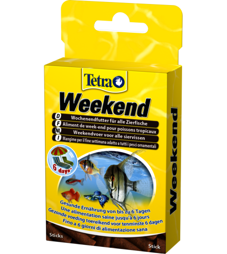 טטרה וויקנד מזון חופשה 20 מקלות - Tetra Weekend 20 Sticks