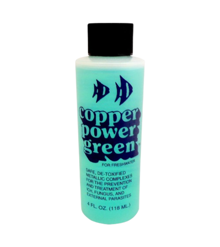 תכשיר קופר פאוור גרין לטיפול בטפילים למים מתוקים - POWER COPPER Green Safe CU solution for Freshwater