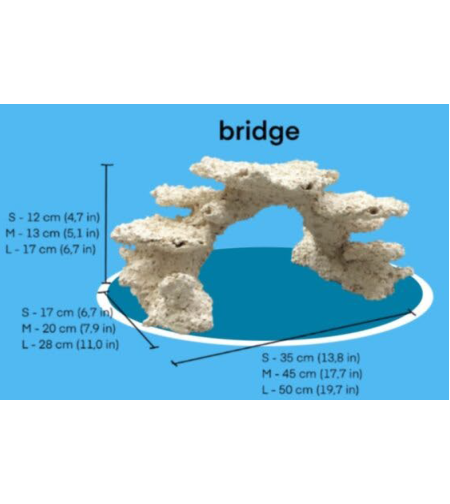 מסלעה קרמית אקווה קרמיק צורת גשר - Aqua Ceramic Aquascape Bridge