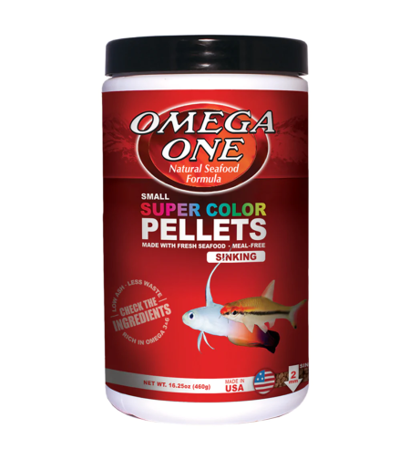 מזון סופר קולור פלטס גרגרים אומגה וואן 460 גרם Omega One Super Color Pellets
