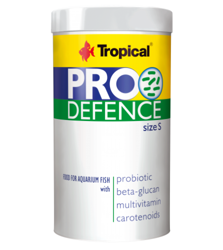 טרופיקל מזון פרוביוטי לדגים גודל סמול 250 מ”ל - Tropical Pro Defence S