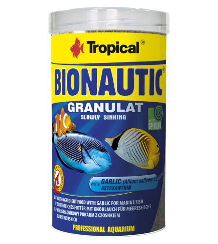 מזון גרגרים ביו נאווטיק גרנולטס למים מלוחים טרופיקל 500 מ”ל - Tropical BIONAUTIC GRANULAT