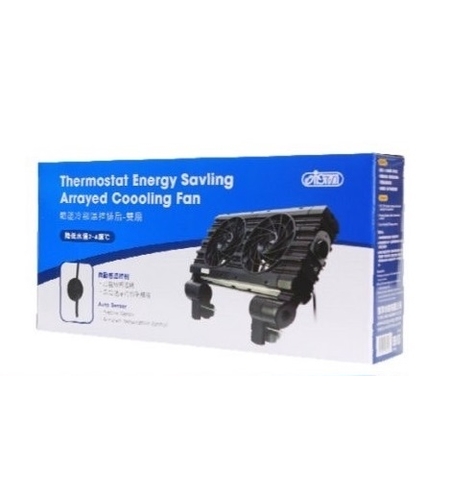 סט מאווררים (2-4) עם בקר לקירור אקווריום נאנו חסכוניים בחשמל - Ista Thermostat Controlled Arrayed Cooling Fans (2-4 fans)