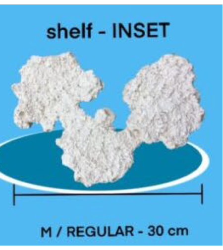 מסלעה קרמית אקווה קרמיק מדף 2 יחידות - Aqua Ceramic Aquascape Shelf