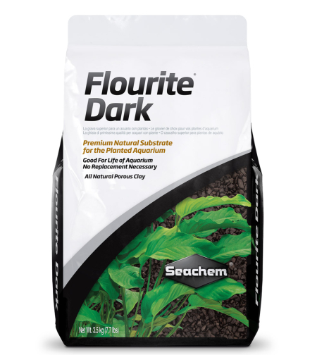מצע חול כהה 7 ק”ג סיכם - Seachem Flourite Dark Substrate 7kg