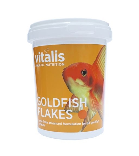 מזון דפים לדגי זהב ויטליס גולדפיש פלקס 40 גרם - Vitalis Gold Fish Flakes 40g