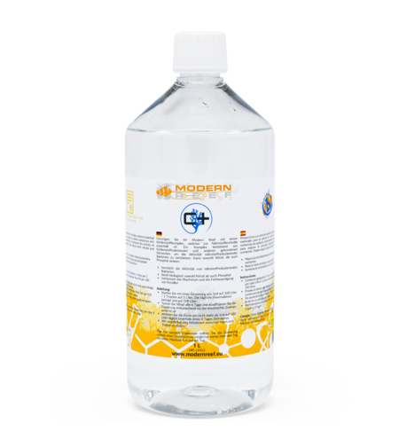 תוסף פחמן C+ מודרן ריף להורדת ניטראט ופוספאט 1 ליטר - Modern Reef +C