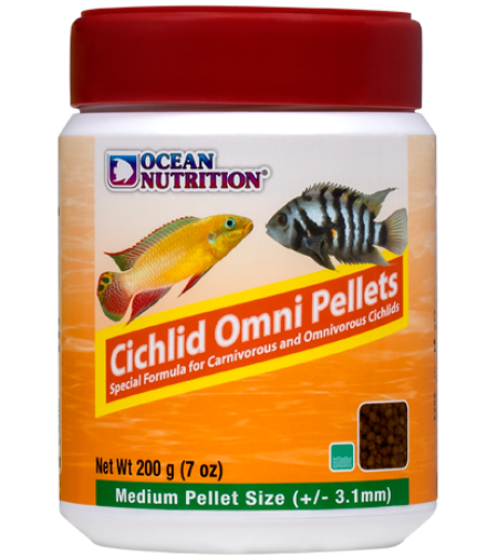 מזון ציקליד אומני פלטס אושן נוטרישן גרגיר בינוני 3.1 מ