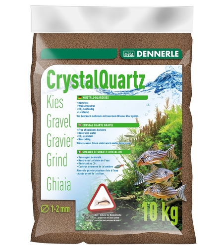 חצץ קריסטל קוורץ חום כהה דנרלי 1-2 מ