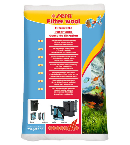פרלון סרה צמר פילטר 250 גרם - Sera Filter Wool