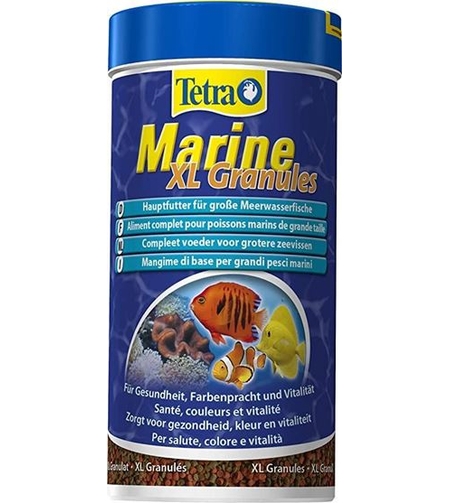 טטרה מרין גרנולאט מזון לדגי מים מלוחים 1 ליטר - Tetra Marine Granules XL 1L