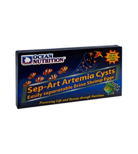 ביצי ארטמיה מגנטית להבקעה ספ ארט אושן נוטרישן 25 גרם - Ocean Nutrition Sep Art Patent Artemia 25g
