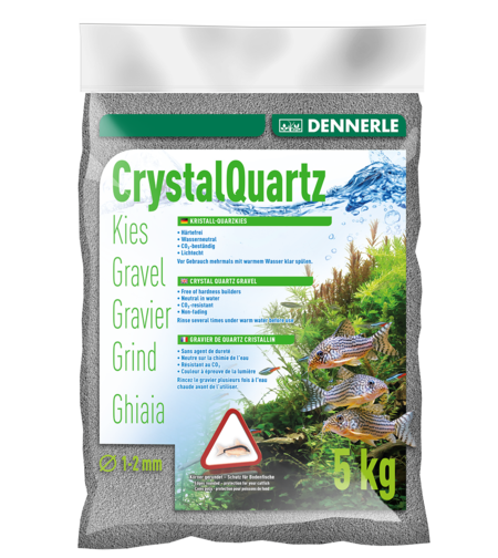 חצץ קריסטל קוורץ אפור דנרלי 1-2 מ