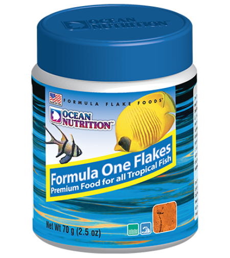 מזון דפים למלוחים אושן נוטרישן פורמולה 1 פלייקס 70 גרם - Ocean Nutrition Formula One Flakes 70g