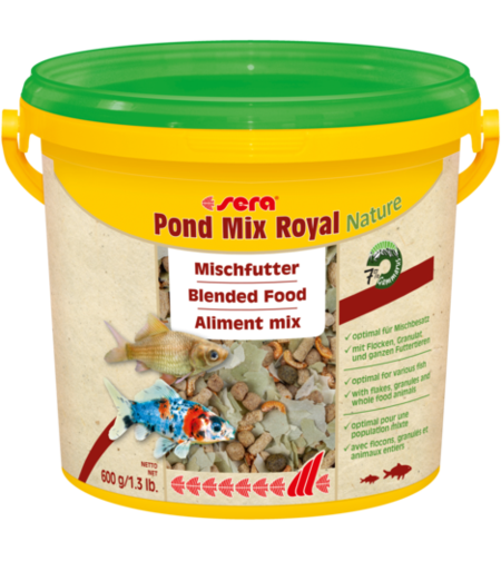 סרה פונד מיקס רויאל נייצ'ר  3.8 ליטר -  Sera Pond Mix Royal Nature 3.8 L
