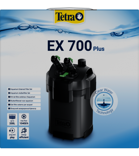 פילטר חיצוני EX-700 פלוס טטרה דגם חדש עד 200 ליטר - Tetra EX-700 Plus External Aquarium Filter
